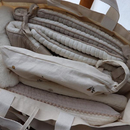 《OUTLET》cotton pouch vintage lemon &amp; blueberry