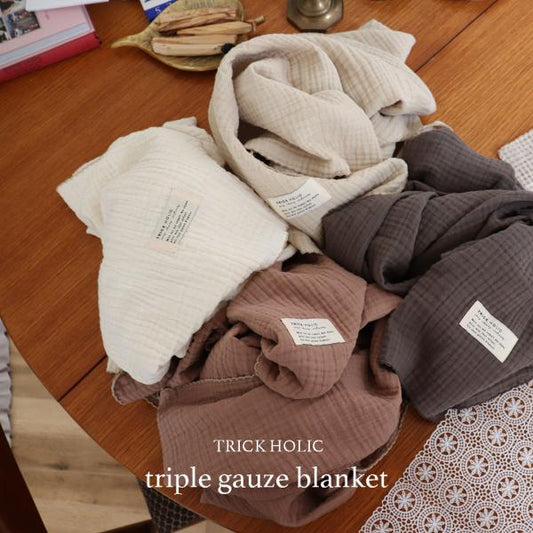 《OUTLET》triple gauze  blanket