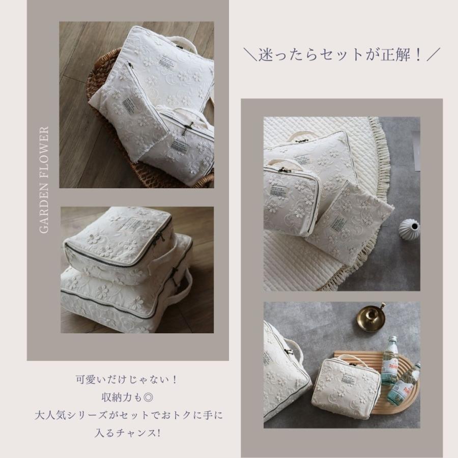 [予約販売5/10, 20時〜5/15 クーポンあり]  garden flower trunk bag（S＆M SET）花柄 おむつポーチ