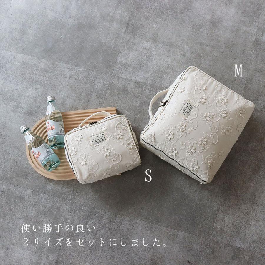 [予約販売5/10, 20時〜5/15 クーポンあり]  garden flower trunk bag（S＆M SET）花柄 おむつポーチ