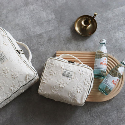 [予約販売5/10, 20時〜5/15 クーポンあり]  garden flower trunk bag（S＆M SET）花柄 おむつポーチ