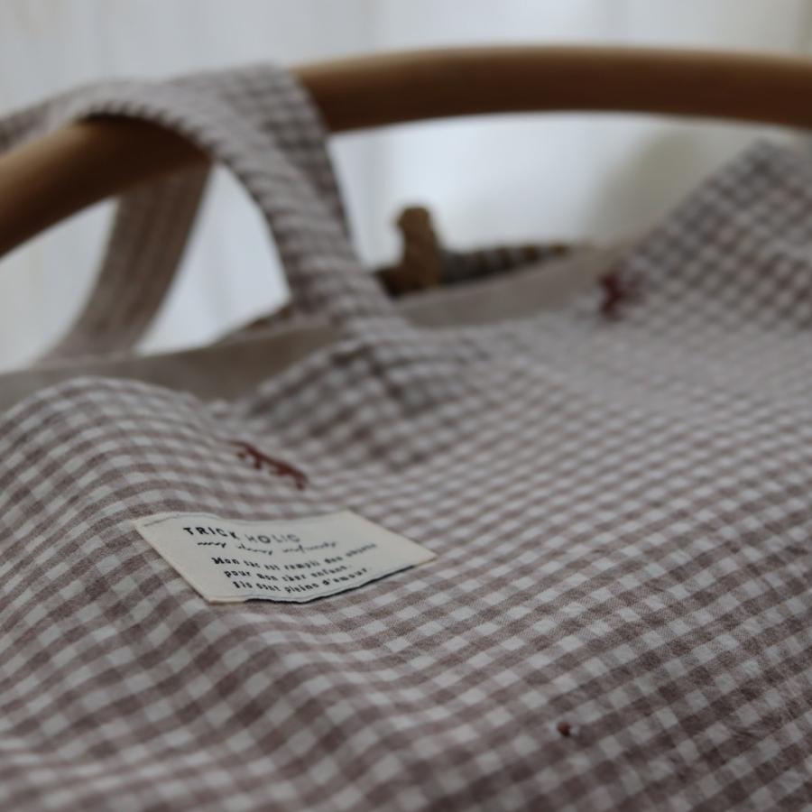 【6/4, 20時 再入荷】【1点までネコポス可】new コットンバッグ　馬柄刺繍　本場韓国製 オリジナルトランクバッグ　トリックホリック