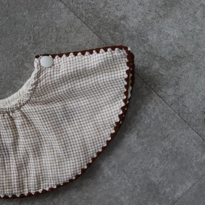 【6/4, 20時 再入荷】【2点までネコポス可】new cotton bib　馬柄刺繍　TRICK HOLICオリジナルデザイン　コットン　スタイ　ビブ　トリックホリック