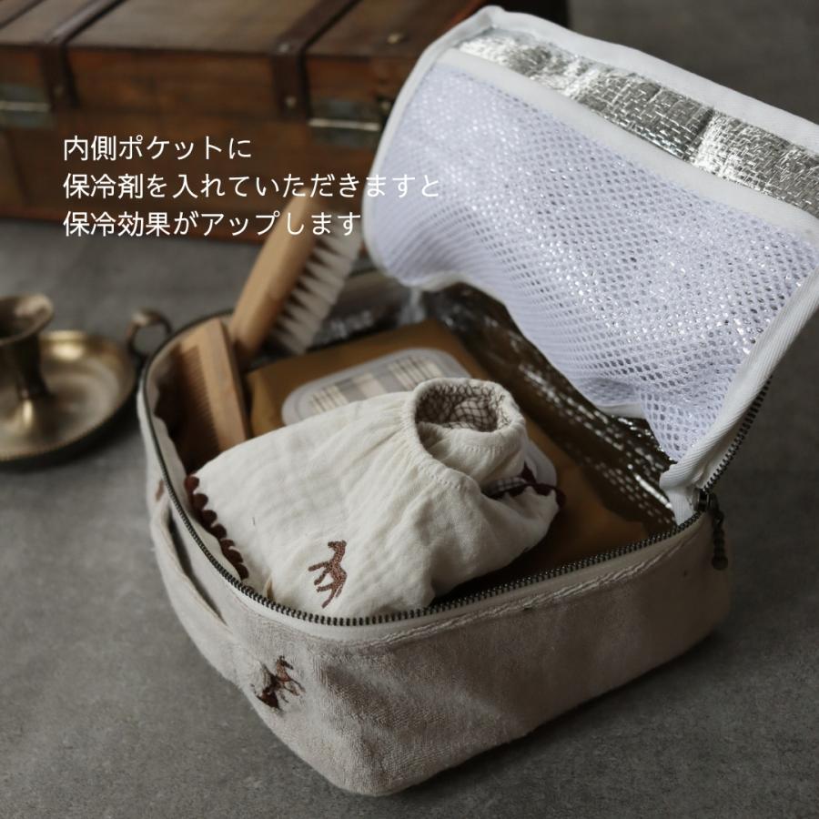 発売 9/5, 20時【1点までネコポス可】new トランクバッグ馬柄刺繍（内側アルミ蒸着素材）Sサイズ　うまおむつケース　おむつバッグ　トリックホリックオリジナル