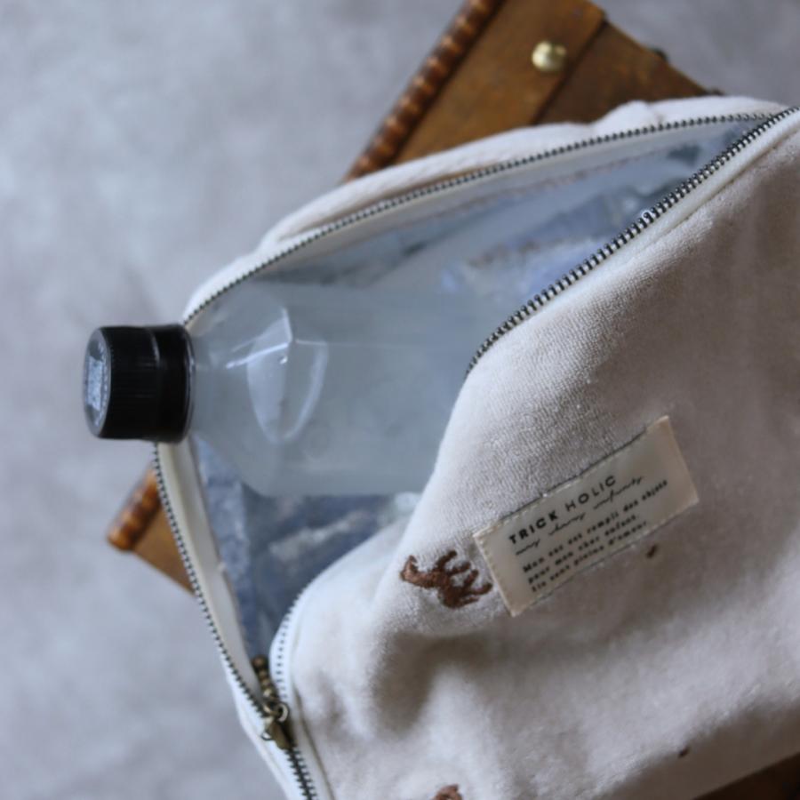 発売 9/5, 20時【1点までネコポス可】new トランクバッグ馬柄刺繍（内側アルミ蒸着素材）Sサイズ　うまおむつケース　おむつバッグ　トリックホリックオリジナル