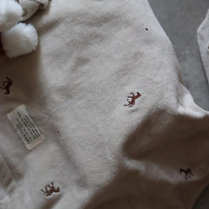 発売 9/5, 20時【miniのみネコポス可】new パイルバッグ　馬柄刺繍　パイル　うまバッグ　トートバッグ　本場韓国製 オリジナルトランクバッグ