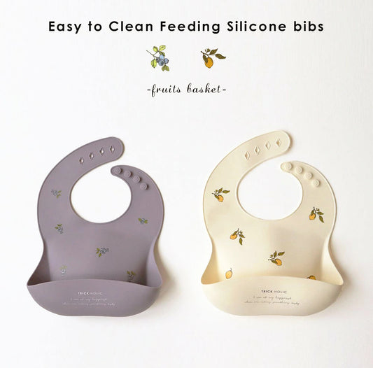 《OUTLET》Silicon bib fruits basket