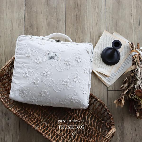 《OUTLET 1/15 (Wed), 20:00-1/20 (Mon)》garden flower trunk bag, trunk bag, M size, diaper case, diaper bag, garden, daisy, TRICK HOLIC, trickholic