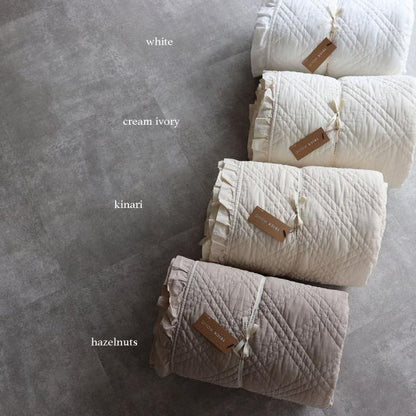 《OUTLET》中綿増量 french frill quilt ibul 中綿プラス（約120×180ｃｍ）