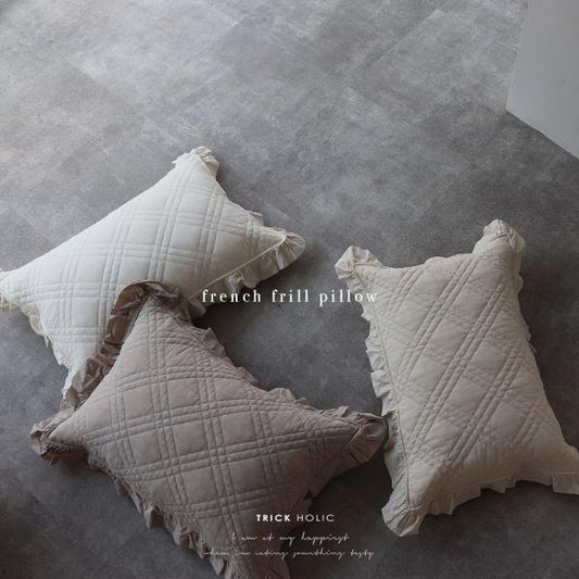 《OUTLET 3/24, 20시～3/27》 안솜 증량 french frill quilt ibul 안솜 플러스 벚꽃 커버(약 40×60 cm) 트릭 홀릭 오리지널 디자인