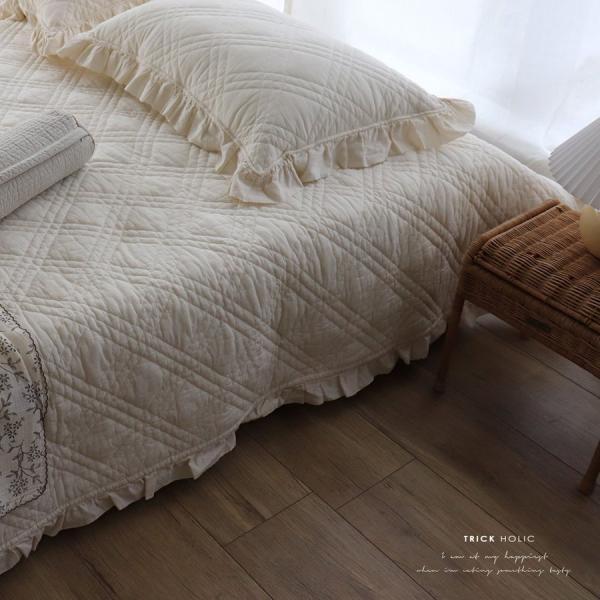 《OUTLET 3/24, 20시～3/27》 안솜 증량 french frill quilt ibul 안솜 플러스 벚꽃 커버(약 40×60 cm) 트릭 홀릭 오리지널 디자인