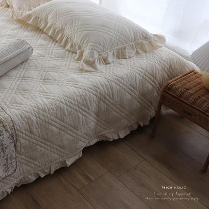 《OUTLET 3/24, 20시～3/27》 안솜 증량 french frill quilt ibul 안솜 플러스 벚꽃 커버(약 40×60 cm) 트릭 홀릭 오리지널 디자인