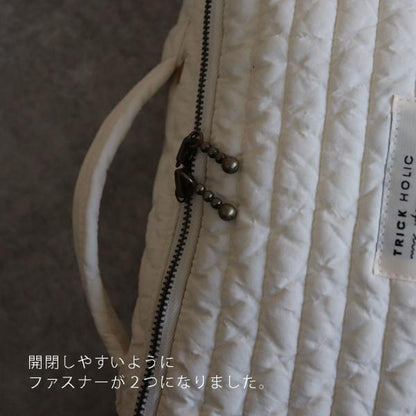 《OUTLET 3/24, 20시～3/27》quilting trunk bag 곰/vintage lemon 자수 퀼팅 트렁크 백 S 사이즈 기저귀 케이스 기저귀 가방 트릭 홀릭