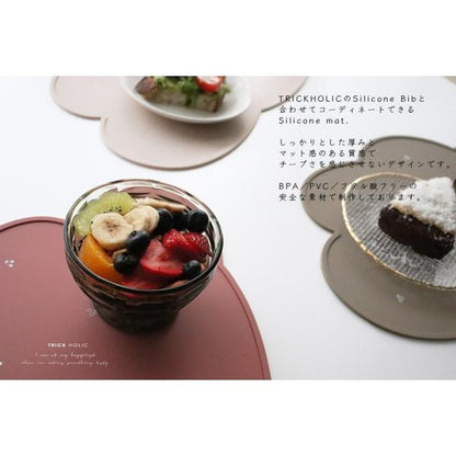 《OUTLET》TRICK HOLIC Silicone mat cherry お食事マット