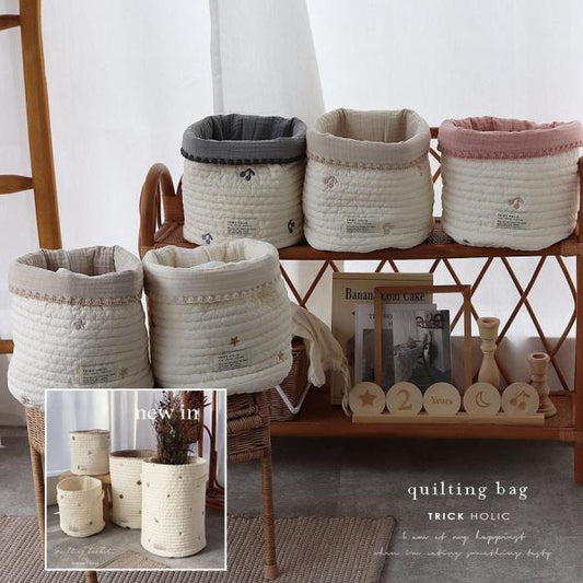 cotton quilting basket - S size -