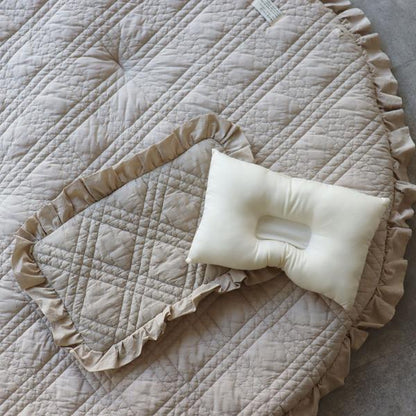 《OUTLET》french frill pillow (cover + inner cushion)