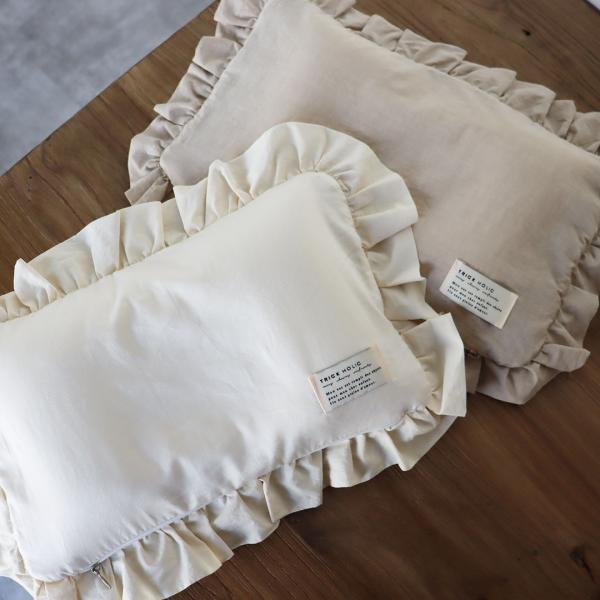 《OUTLET》french frill pillow (cover + inner cushion)