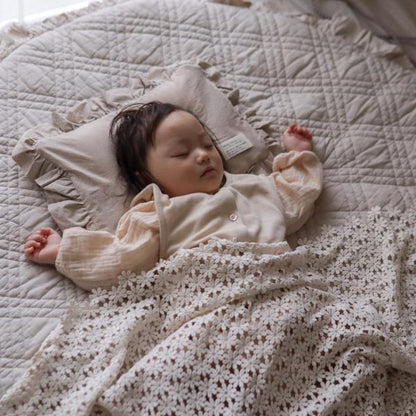 《OUTLET》french frill pillow (cover + inner cushion)