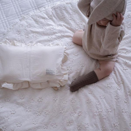 《OUTLET》french frill pillow (cover + inner cushion)