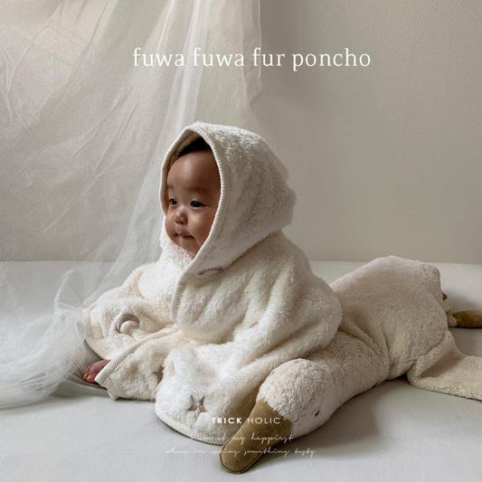 fuwafuwa fur cape -embroidery-