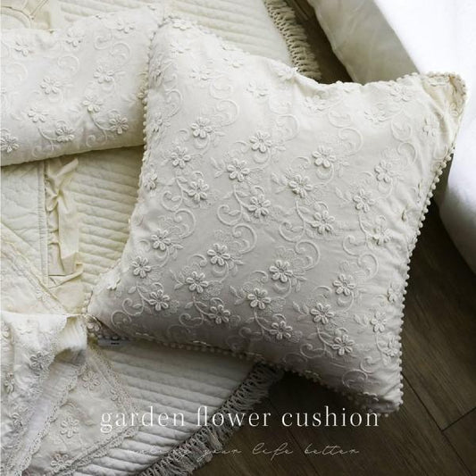 garden flower cushion cover