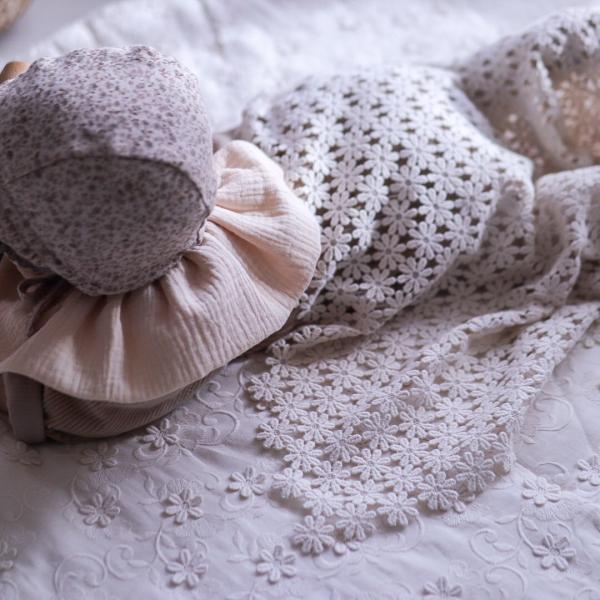 予約販売 4/9, 20時～4/15] garden flower crochet lace blanket