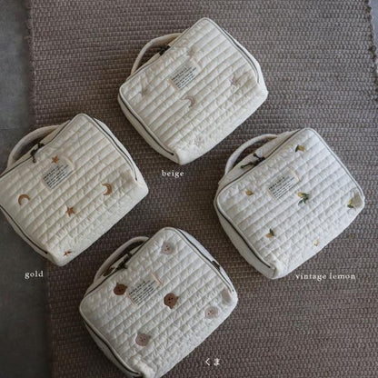 embroidery quilting trunk bag - s size -